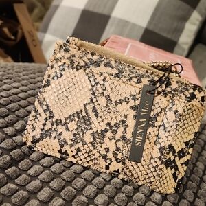 Snake Print Card Wallet
